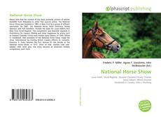 Borítókép a  National Horse Show - hoz