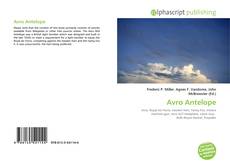 Portada del libro de Avro Antelope