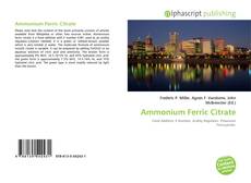 Bookcover of Ammonium Ferric Citrate