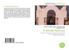 Borítókép a  H. Wheeler Robinson - hoz