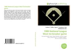 1980 National League West tie-breaker game的封面