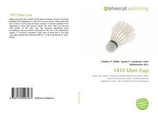 1972 Uber Cup的封面