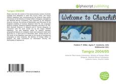 Bookcover of Tangra 2004/05