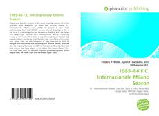 1985–86 F.C. Internazionale Milano Season的封面