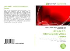 1993–94 F.C. Internazionale Milano Season的封面