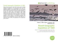 Powell Geographic Expedition of 1869的封面