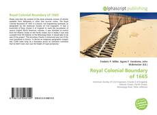 Royal Colonial Boundary of 1665的封面