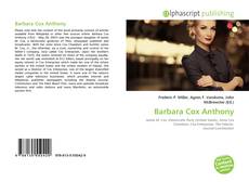 Capa do livro de Barbara Cox Anthony 