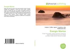 Capa do livro de Énergie Marine 