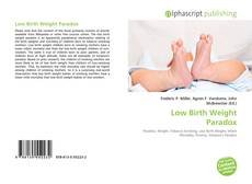 Buchcover von Low Birth Weight Paradox