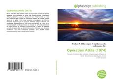 Portada del libro de Opération Attila (1974)