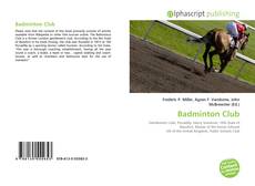 Capa do livro de Badminton Club 