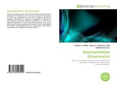 Capa do livro de Représentation (Grammaire) 