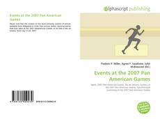 Bookcover of Events at the 2007 Pan American Games