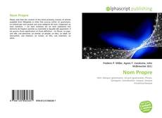 Borítókép a  Nom Propre - hoz