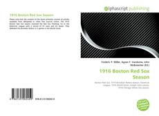 Couverture de 1916 Boston Red Sox Season