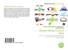 Borítókép a  Marque Utilisée Comme Nom - hoz