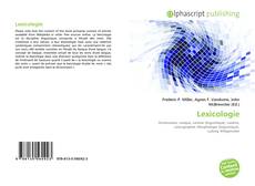 Borítókép a  Lexicologie - hoz