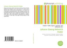 Johann Georg Heinrich Feder的封面