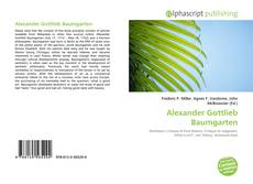 Capa do livro de Alexander Gottlieb Baumgarten 
