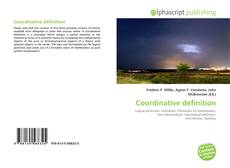 Coordinative definition的封面