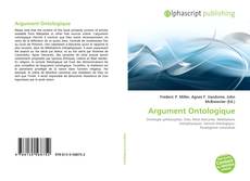 Argument Ontologique的封面