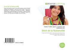 Droit de la Nationalité的封面