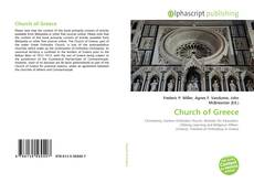 Capa do livro de Church of Greece 