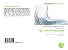 Couverture de Égalité (Mathématiques)