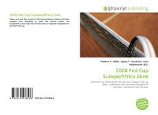 Borítókép a  2008 Fed Cup Europe/Africa Zone - hoz