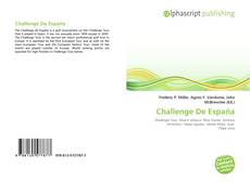 Borítókép a  Challenge De España - hoz