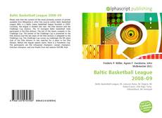 Baltic Basketball League 2008–09的封面