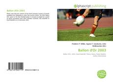 Borítókép a  Ballon d'Or 2003 - hoz