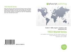 Обложка 1933 World Series