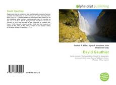 Bookcover of David Gauthier