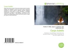 Corps Subtils的封面