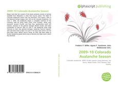 Bookcover of 2009–10 Colorado Avalanche Season