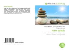 Обложка Plans Subtils