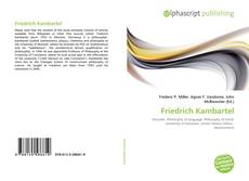 Couverture de Friedrich Kambartel