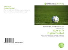 Buchcover von 1920–21 in English Football