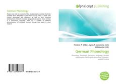 Borítókép a  German Phonology - hoz