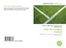 Portada del libro de 1935–36 in English Football