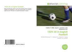 Borítókép a  1929–30 in English Football - hoz