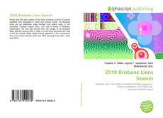 Bookcover of 2010 Brisbane Lions Season