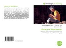 Bookcover of History of Meditation