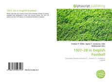 Bookcover of 1927–28 in English Football