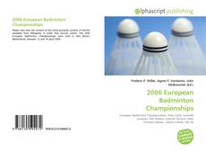 Portada del libro de 2006 European Badminton Championships