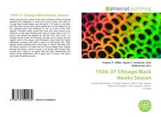 Portada del libro de 1936–37 Chicago Black Hawks Season