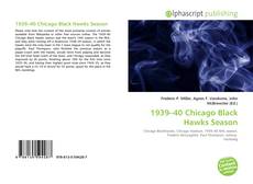 Bookcover of 1939–40 Chicago Black Hawks Season