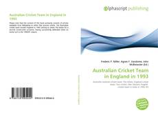 Bookcover of Australian Cricket Team in England in 1993